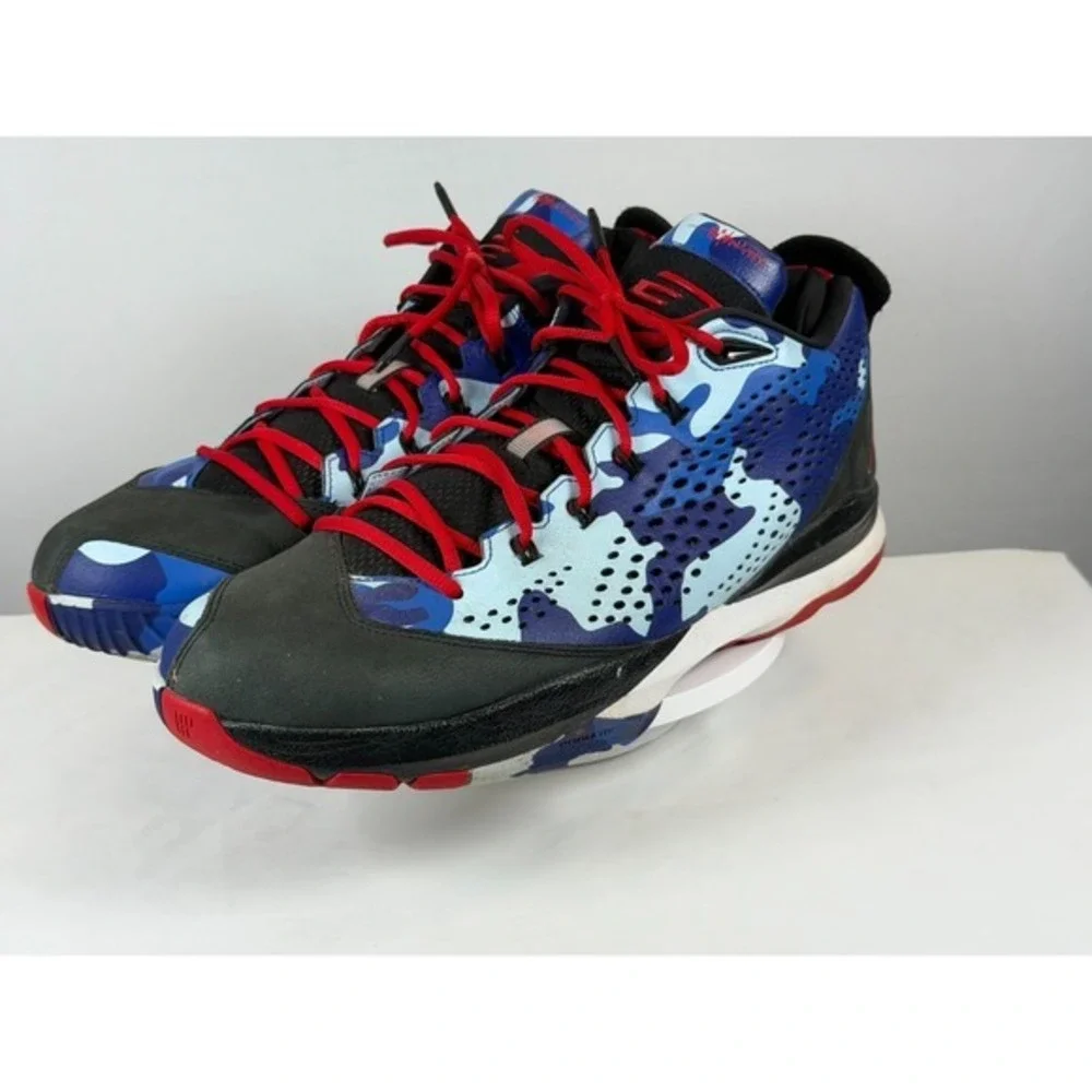 Jordan CP3.VII Clippers‎ Camo 616805-012 Men's US 14 Blue Red Black